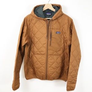 m's diamond quilted bomber hoody